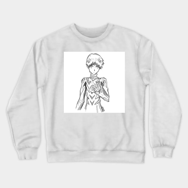 shinji ikari eva 001 Crewneck Sweatshirt by jorge_lebeau